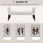 End of Bed Bench with Button Tufted Design,Upholstered Entryway Bench