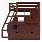 Full Size Loft Bed with Drawers and Desk