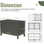 Outdoor Kitchen Island With Storage(no include stool)