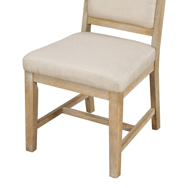 Curved 4 Piece Kitchen Chair Dining Chair Set with Upholstered, Solid Wood Legs for Dining Room Kitchen Living Room Bedroom