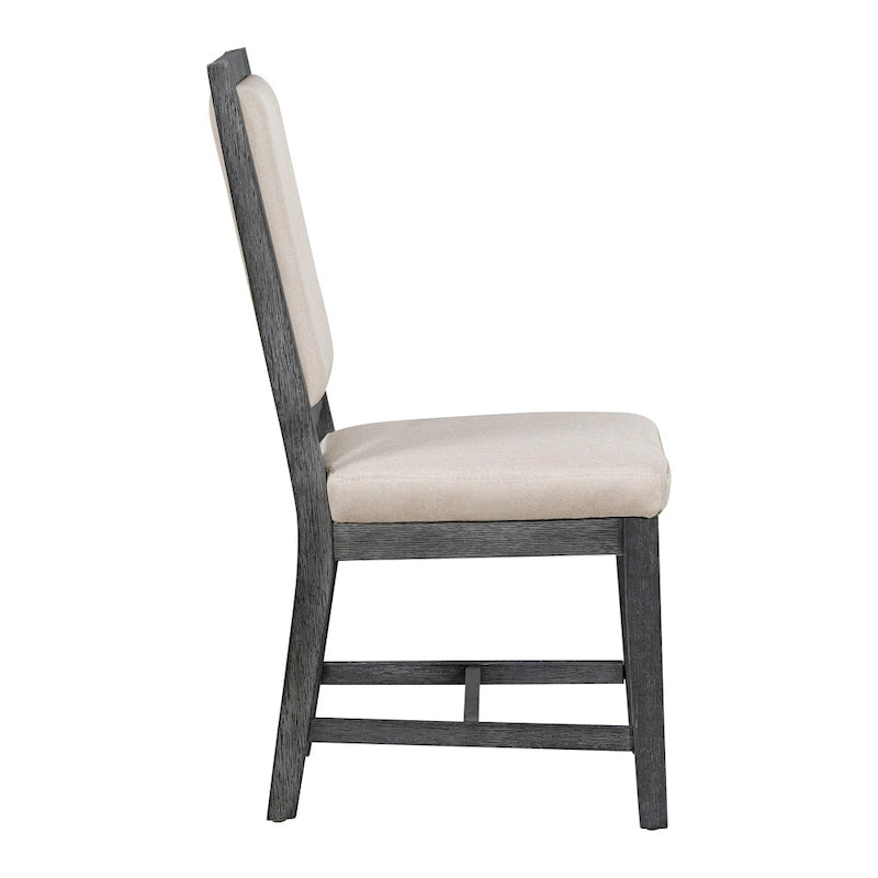 Curved 4 Piece Kitchen Chair Dining Chair Set with Upholstered, Solid Wood Legs for Dining Room Kitchen Living Room Bedroom