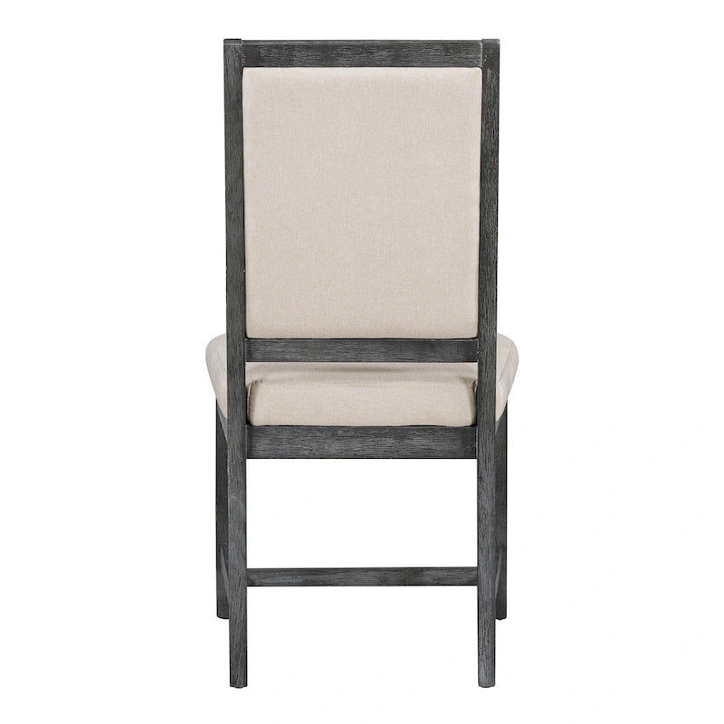 Curved 4 Piece Kitchen Chair Dining Chair Set with Upholstered, Solid Wood Legs for Dining Room Kitchen Living Room Bedroom