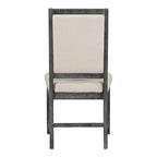 Curved 4 Piece Kitchen Chair Dining Chair Set with Upholstered, Solid Wood Legs for Dining Room Kitchen Living Room Bedroom