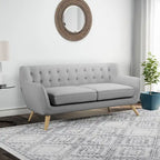 Button-Tufted Mid-Century Sofa, 2-Seat, Multiple Colors