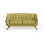 Button-Tufted Mid-Century Sofa, 2-Seat, Multiple Colors