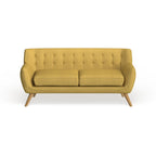 Button-Tufted Mid-Century Sofa, 2-Seat, Multiple Colors