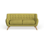 Button-Tufted Mid-Century Sofa, 2-Seat, Multiple Colors