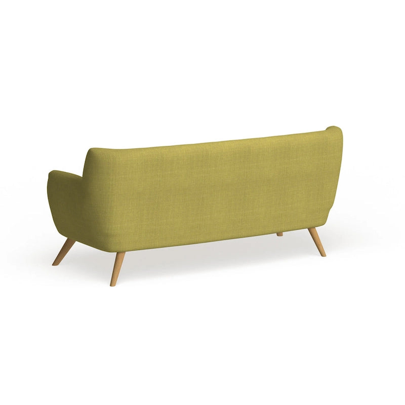 Button-Tufted Mid-Century Sofa, 2-Seat, Multiple Colors