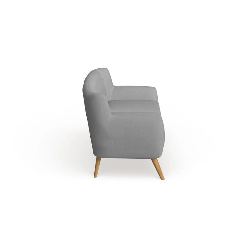 Button-Tufted Mid-Century Sofa, 2-Seat, Multiple Colors