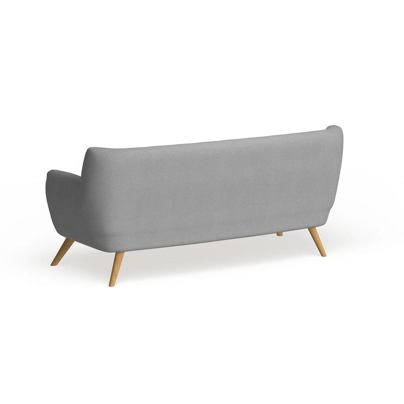 Button-Tufted Mid-Century Sofa, 2-Seat, Multiple Colors