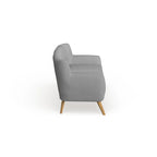 Button-Tufted Mid-Century Sofa, 2-Seat, Multiple Colors