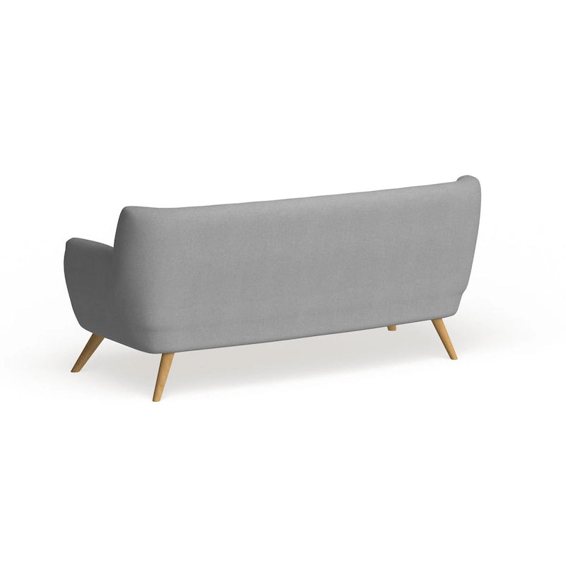 Button-Tufted Mid-Century Sofa, 2-Seat, Multiple Colors
