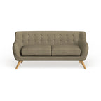 Button-Tufted Mid-Century Sofa, 2-Seat, Multiple Colors