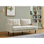 69.3" Wide Velvet Button-Tufted 2-Seater Sofa
