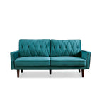 69.3" Wide Velvet Button-Tufted 2-Seater Sofa