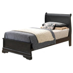 Louis Philippe Sleigh Twin Panel Bed