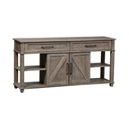 Weathered Taupe Wood Sofa Table
