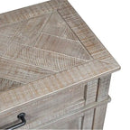Weathered Taupe Wood Sofa Table
