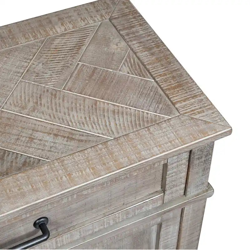 Weathered Taupe Wood Sofa Table