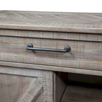 Weathered Taupe Wood Sofa Table