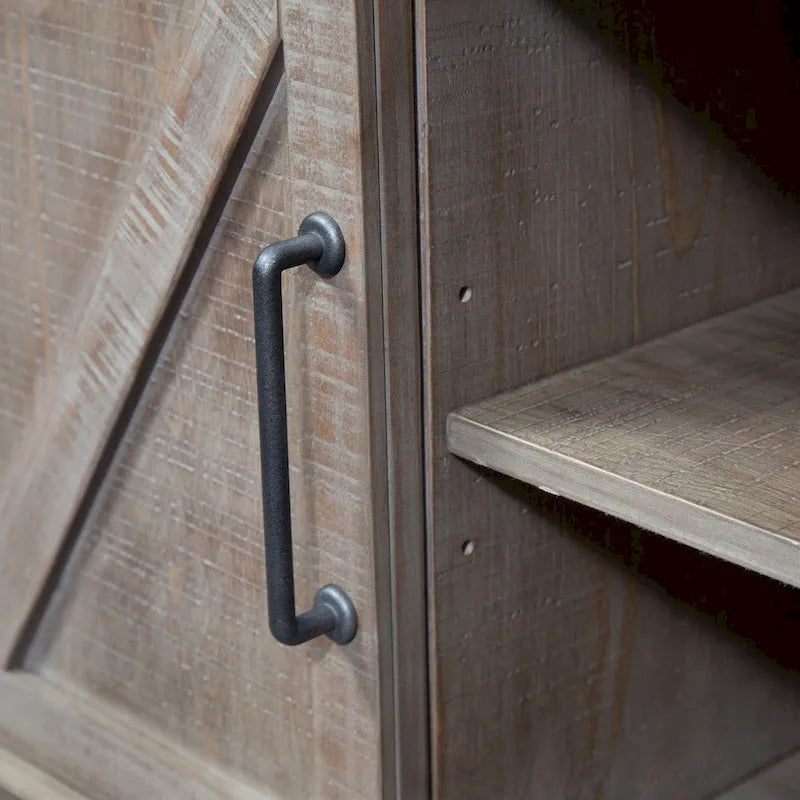 Weathered Taupe Wood Sofa Table