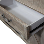 Weathered Taupe Wood Sofa Table