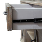 Weathered Taupe Wood Sofa Table