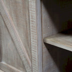 Weathered Taupe Wood Sofa Table