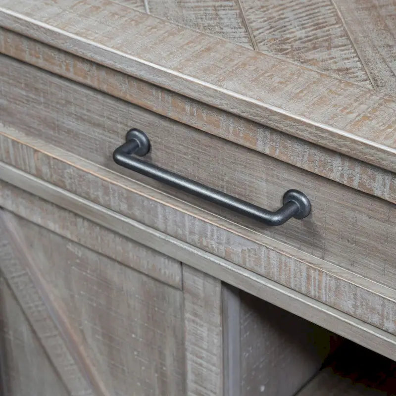 Weathered Taupe Wood Sofa Table
