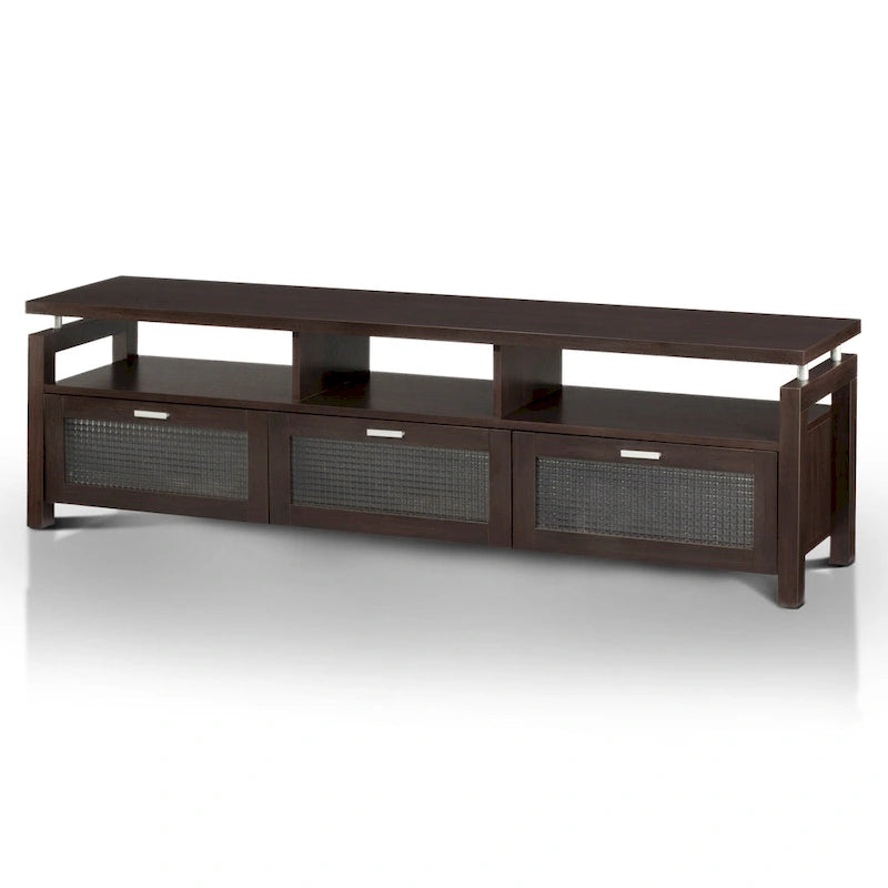 Espresso Contemporary TV Console, 71", Single