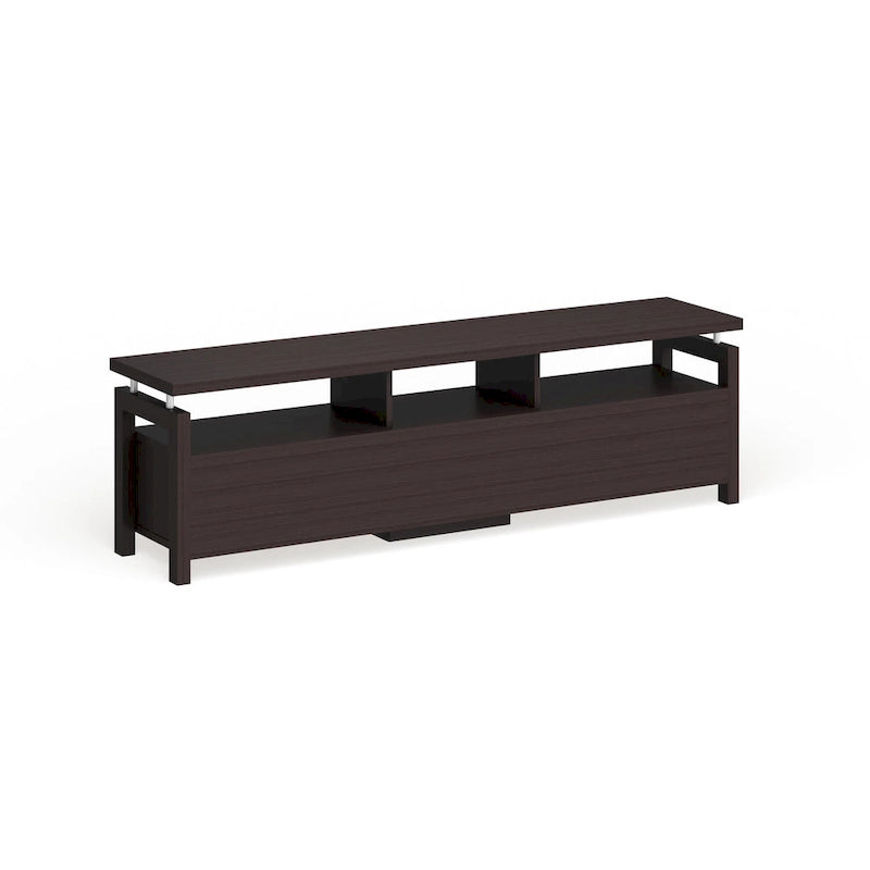 Espresso Contemporary TV Console, 71", Single