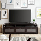 Espresso Contemporary TV Console, 71", Single