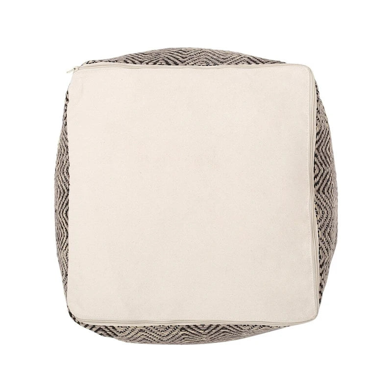 Bowmont Hand-Crafted Cotton Cube Pouf
