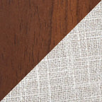 Upholstered Dining Chair, Mid-Century Style, Set of 2 – Beige/Camel/Cream, Fabric or Faux Leather, Wood Legs