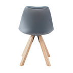 Velvet Dining Chairs, Armless Mid-Back Style, Set of 2