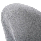 Green / Grey Chenille Upholstered Side Chair, Black Metal Legs, Set of 2