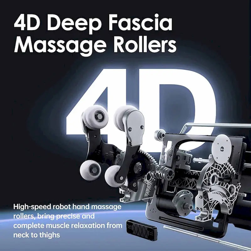 PS6500 4D Massage Chair with AI Care, Voice Control, Wireless Charging and Super Long SL Track