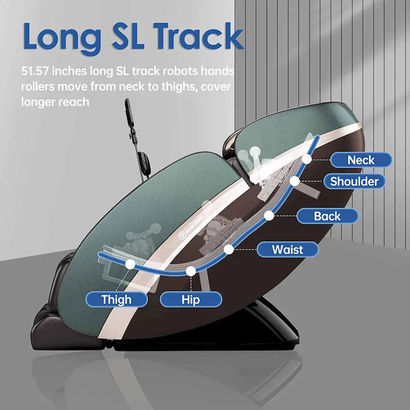 PS6500 4D Massage Chair with AI Care, Voice Control, Wireless Charging and Super Long SL Track