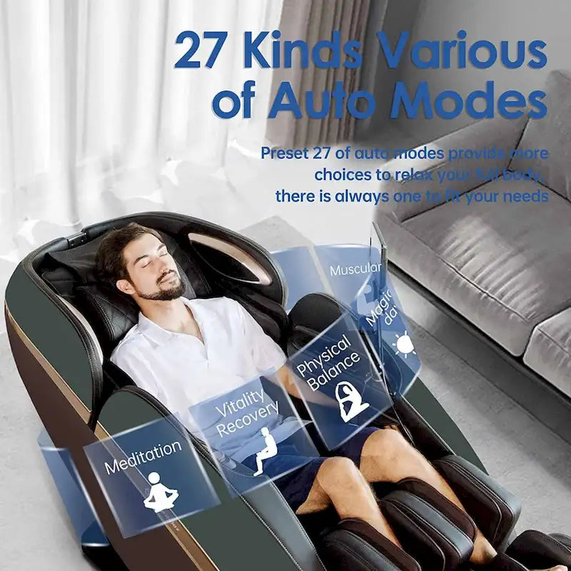 PS6500 4D Massage Chair with AI Care, Voice Control, Wireless Charging and Super Long SL Track