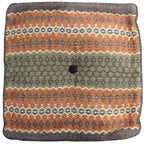 Handmade Indo Wool and Jute Kilim Pouf