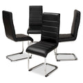Modern Faux Leather Dining Chair 4-Piece Set