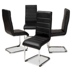 Modern Faux Leather Dining Chair 4-Piece Set