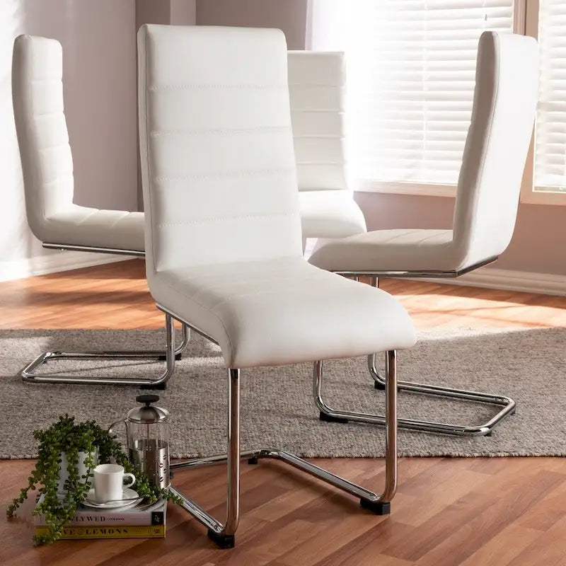 Modern Faux Leather Dining Chair 4-Piece Set