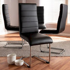 Modern Faux Leather Dining Chair 4-Piece Set