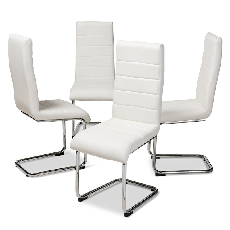 Modern Faux Leather Dining Chair 4-Piece Set