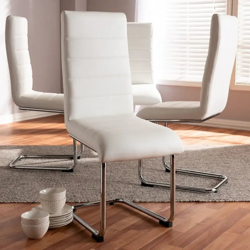Modern Faux Leather Dining Chair 4-Piece Set