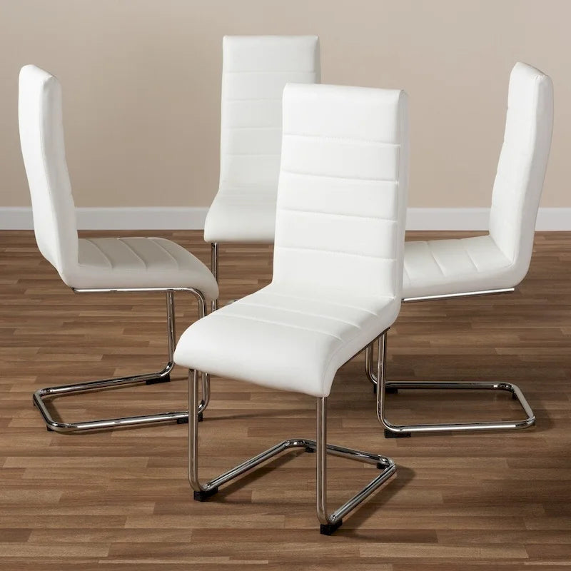 Modern Faux Leather Dining Chair 4-Piece Set
