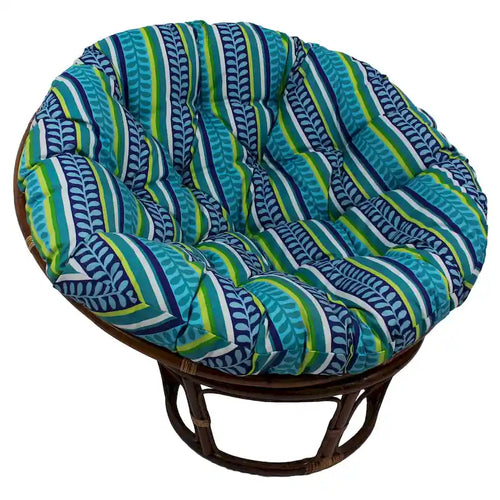 Coussin de chaise Papasan 122 cm intérieur/extérieur, sergé capitonné épais