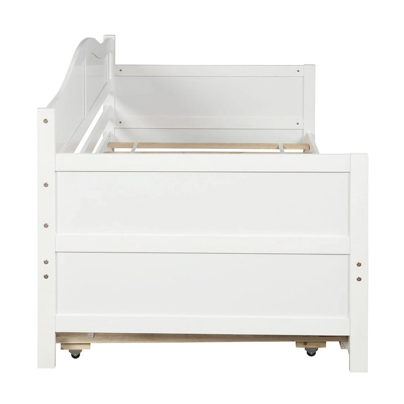 High-Quality Pine Twin Daybed with Trundle, Sofa Bed