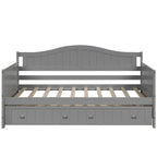 High-Quality Pine Twin Daybed with Trundle, Sofa Bed